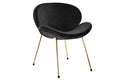 SILLA POLIESTER METAL 62X58X73 TERCIOPELO NEGRO