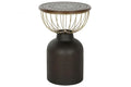MESITA AUXILIAR ABETO METAL 43,5X43,5X63,5 NEGRO