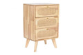 CAJONERA RUBBERWOOD RATAN 40X30X63 NATURAL