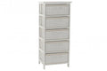CAJONERA BAMBU PAULOWNIA 42X32X98 BLANCO