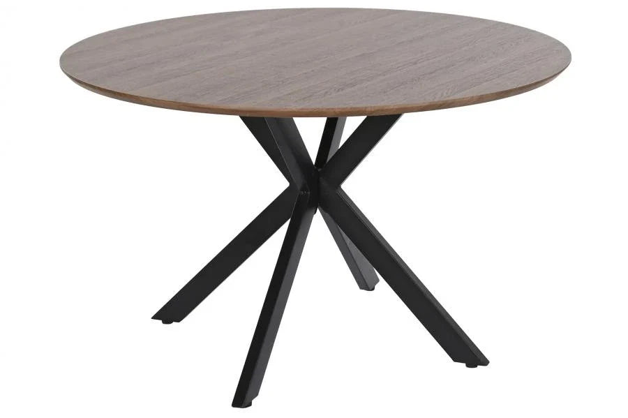 MESA COMEDOR MDF HIERRO 120X120X75 3CM. GROSOR