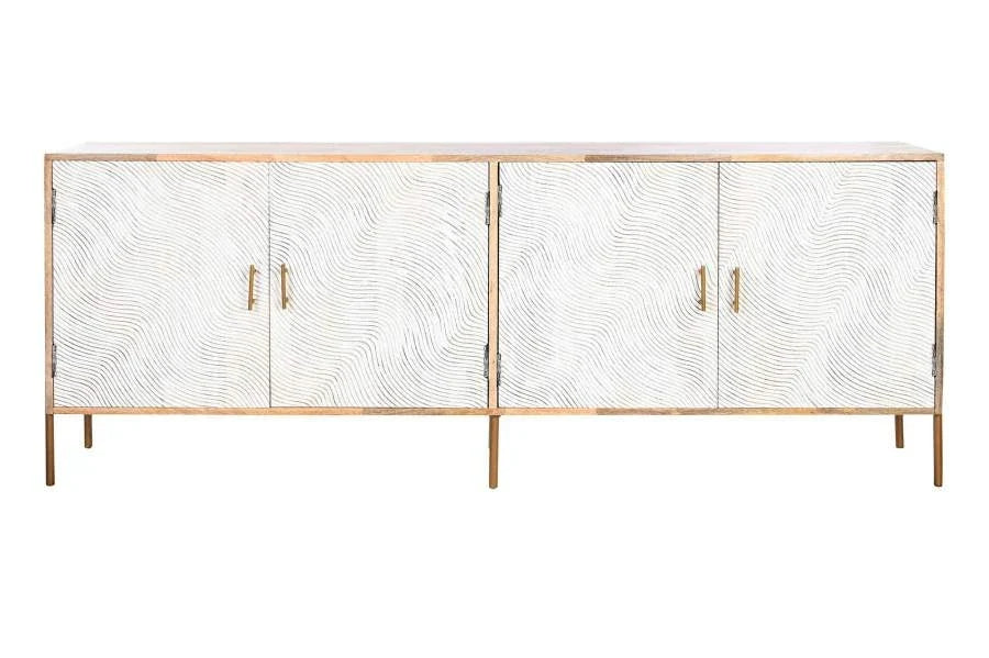 BUFFET MANGO HIERRO 180X34X71 ONDAS NATURAL