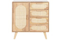 BUFFET RUBBERWOOD RATAN 73,5X35X78 NATURAL