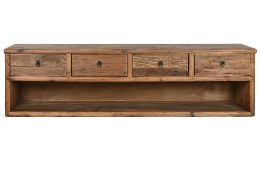 MUEBLE TV MADERA RECICLADA PINO 200X45X55 NATURAL