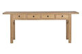 CONSOLA OLMO MACIZO 200X42X85 NATURAL NATURAL