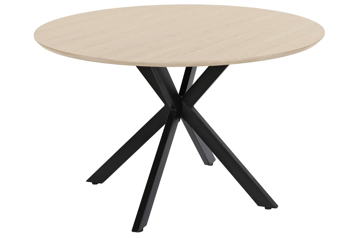 MESA COMEDOR MDF HIERRO 120X120X75 3CM. GROSOR