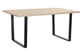 MESA COMEDOR MDF HIERRO 160X90X75 4CM. GROSOR