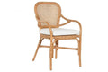 SILLA BAMBU RATAN 55X62X86 NATURAL
