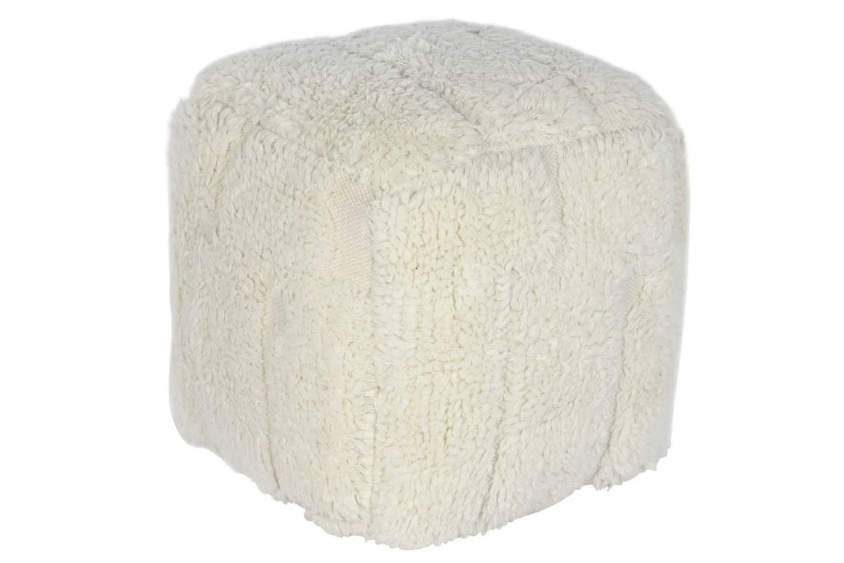 REPOSAPIES LANA ALGODON 45X45X45 RELIEVE CRUDO