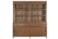 VITRINA TECA RECICLADA 200X50X220 DOS CUERPOS