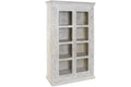 VITRINA MANGO CRISTAL 100X45X180 DECAPE BLANCO