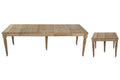 MESA COMEDOR ABETO 100X100X78 250 EXTENSIBLE