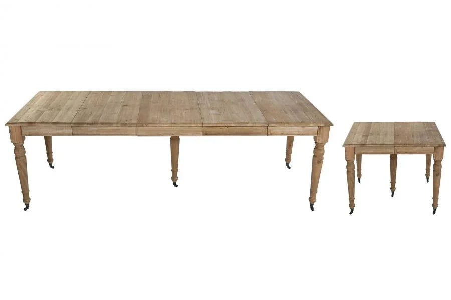 MESA COMEDOR ABETO 100X100X78 250 EXTENSIBLE