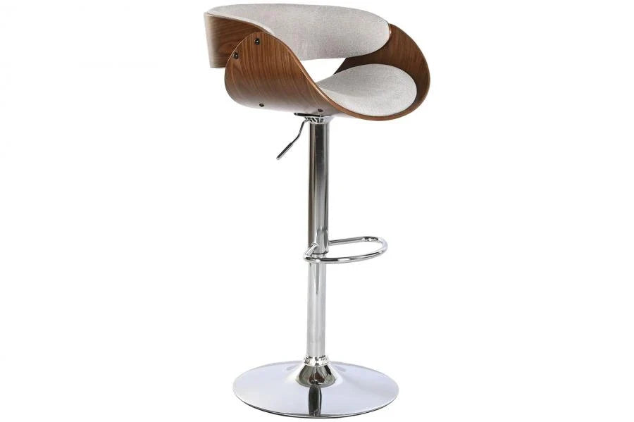 TABURETE POLIESTER NOGAL 54X53X101,5 AJUSTABLE