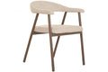 SILLA METAL POLIESTER 60X59X74 MARRON