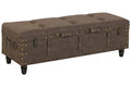 DESCALZADORA PU MDF 121X43X41 VINTAGE DESGASTADO