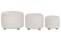 REPOSAPIES SET 3 POLIESTER 62X62X43 ALMACENAJE INT