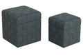REPOSAPIES SET 2 POLIESTER 40X40X43 CON TAPA