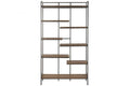 ESTANTERIA HIERRO ABETO 100X33X181 NATURAL MARRON