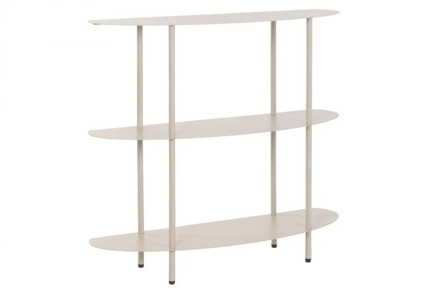 CONSOLA HIERRO 90X28X81 KD CREMA