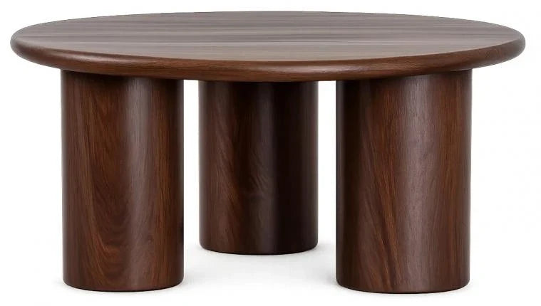 MESA CENTRO MANGO 80X80X35 NATURAL MARRON OSCURO