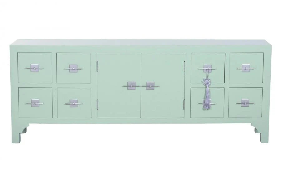 MUEBLE TV ABETO MDF 130X24X51 ORIENTAL VERDE MENTA