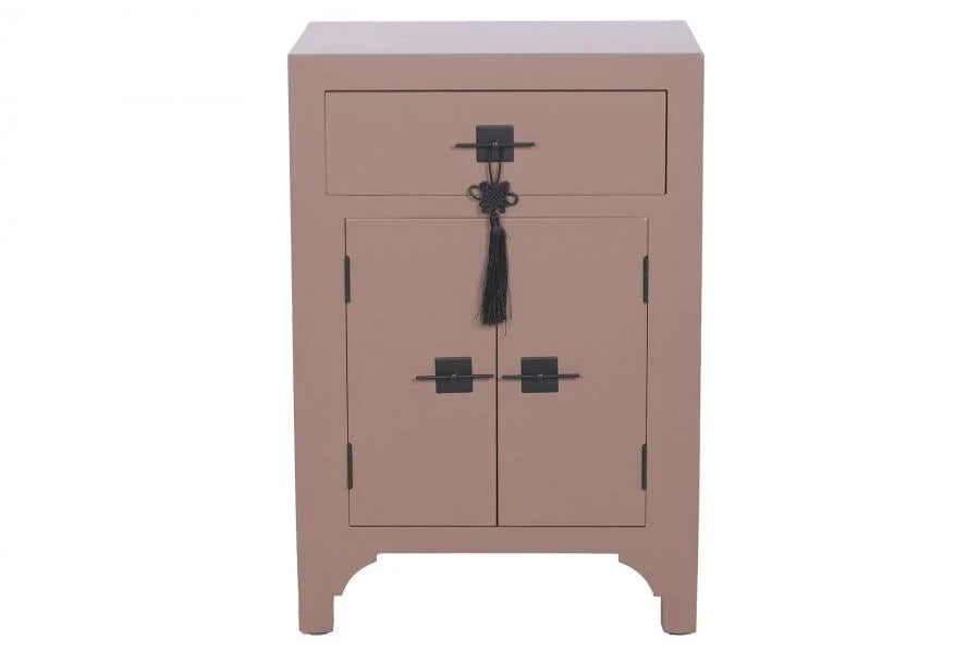 MESITA DE NOCHE ABETO MDF 45X34X66 ORIENTAL MOKA