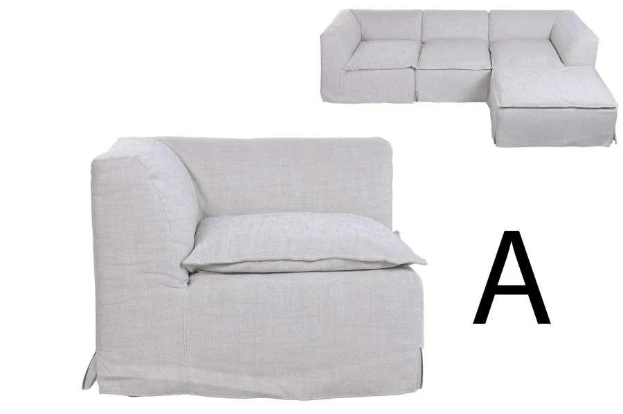SOFA LINO PLUMA 100X100X74 MODULAR