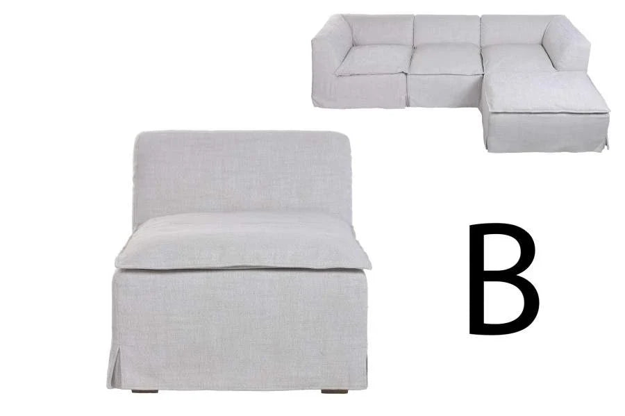 SOFA LINO PLUMA 75X100X74 MODULAR