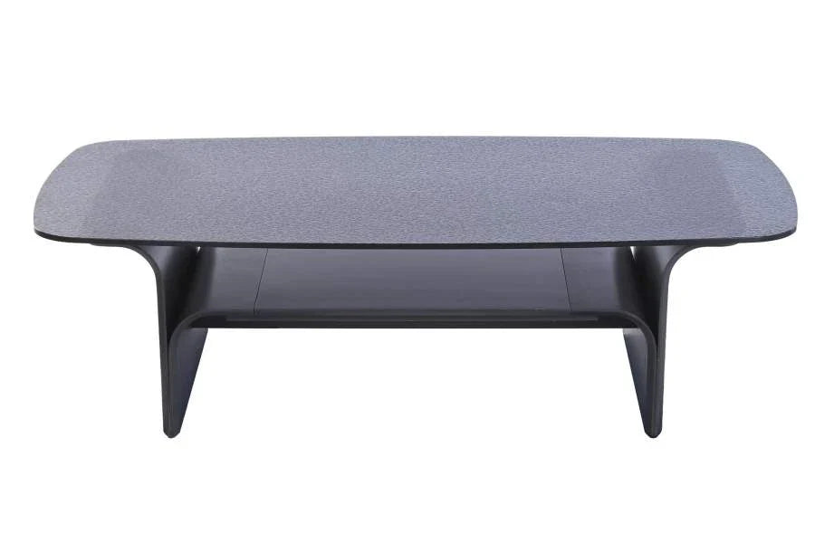 MESA CENTRO CRISTAL TEMPLADO MDF 140X75X40,2 NEGRO