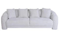 SOFA POLIESTER MDF 238X103,5X75 CREMA