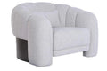 SILLON POLIESTER MDF 110X100X75 CREMA