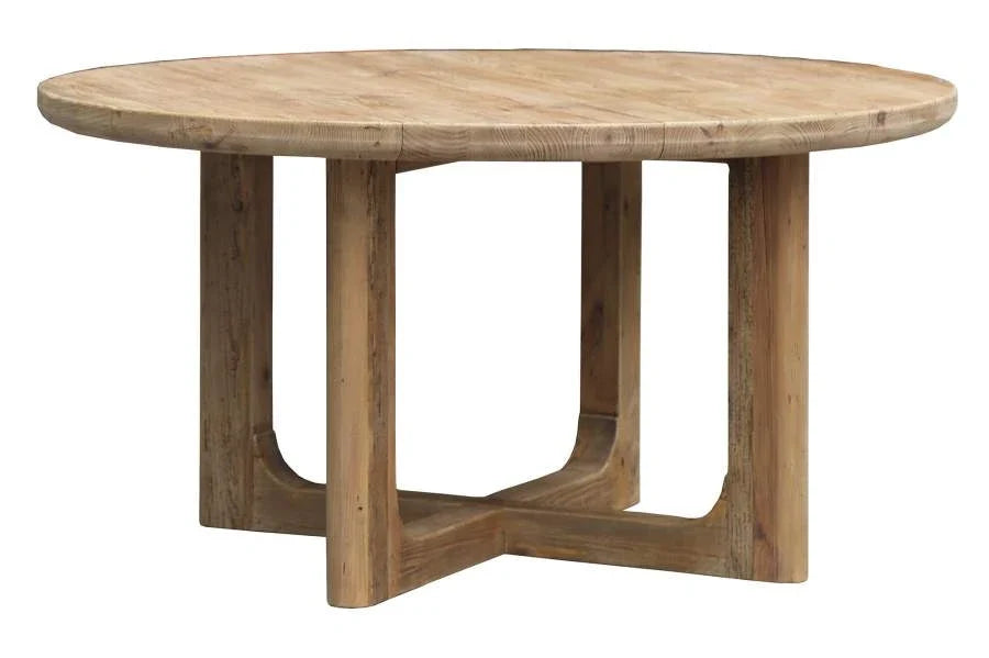 MESA REDONDA COMEDOR MADERA RECICLADA 150X150X76