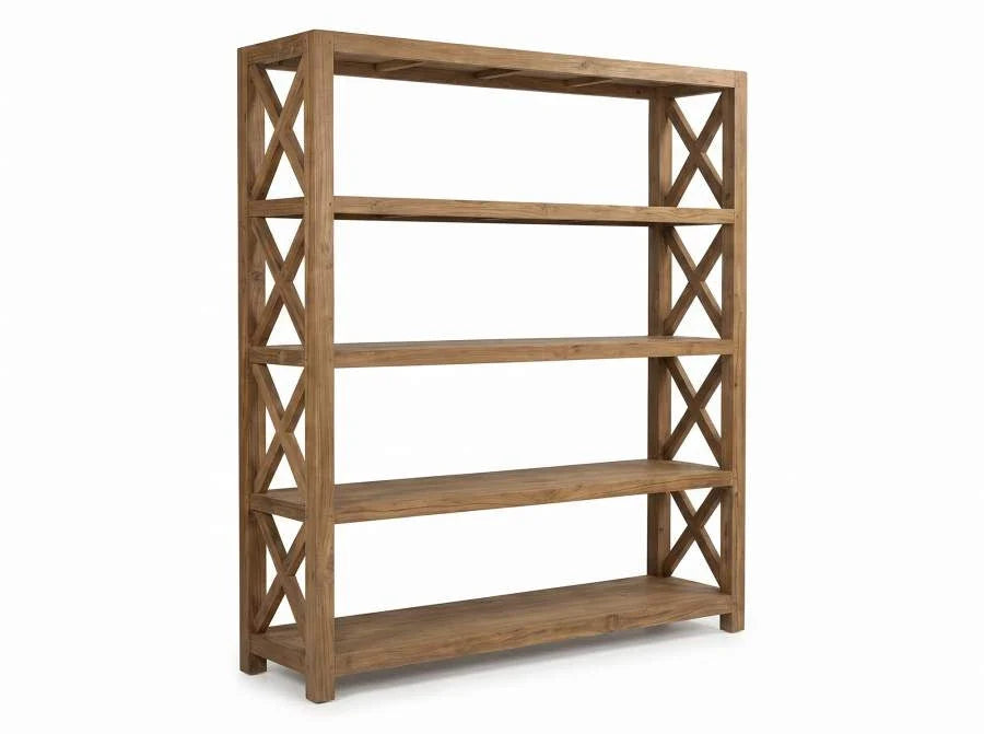 ESTANTERIA TECA RECICLADA 150X45X200