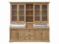 VITRINA TECA RECICLADA CRISTAL 160X50X215