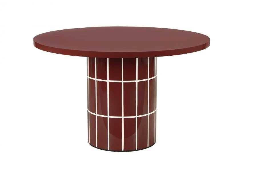 MESA REDONDA COMEDOR MDF GLOSS 120X120X75 LACADO