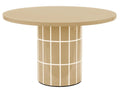 MESA REDONDA COMEDOR MDF GLOSS 120X120X75 LACADO