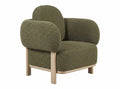 SILLON POLIESTER MADERA 92X79X69 VERDE OSCURO