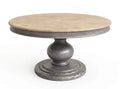 MESA REDONDA COMEDOR PINO RECICLADO 150X150X76