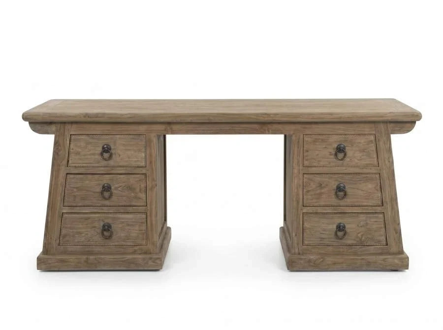 ESCRITORIO TECA RECICLADA 140X50X80 MARRON