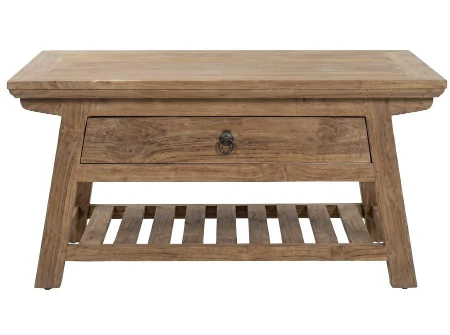DESCALZADORA TECA RECICLADA 120X60X40 MARRON