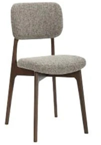 SILLA MADERA POLIESTER 50X54X83 BEIGE