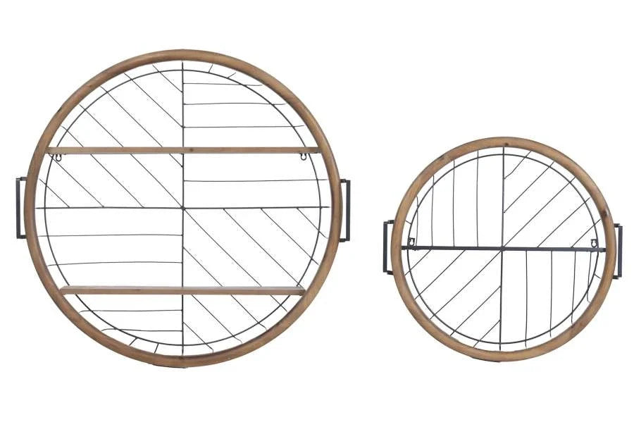 ESTANTERIA PARED SET 2 METAL ABETO 83X23X86