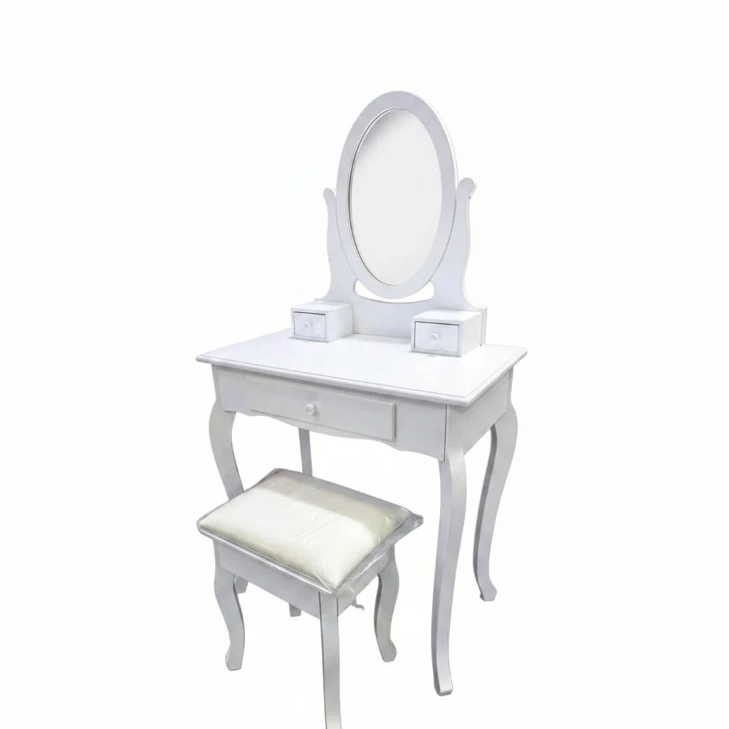 TOCADOR SET 2 MDF ESPEJO 70X40X129.5 BLANCO
