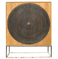 ARMARIO TECA RECICLADA 140X40X180 MANDALA