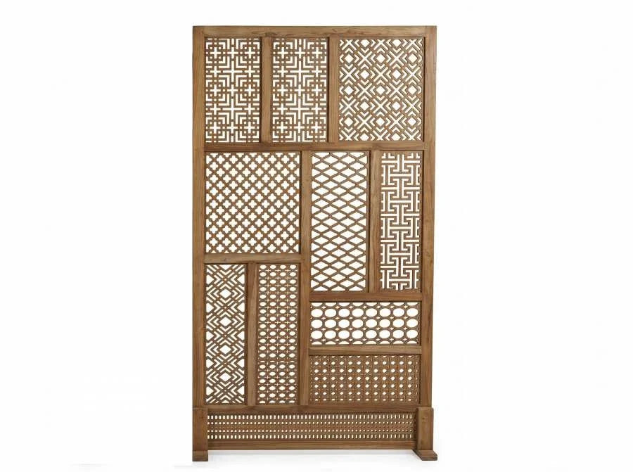 SEPARADOR DE AMBIENTES TECA 110X3X220 TALLADO