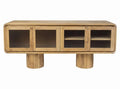 MUEBLE TV TECA CRISTAL 160X45X60 MARRON