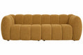 SOFA MADERA POLIESTER 230X107X73,5 MOSTAZA