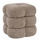 REPOSAPIES POLIESTER MADERA 42,5X42,5X43 GIRATORIO