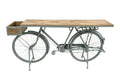 CONSOLA HIERRO MANGO 195X40X91 BICICLETA